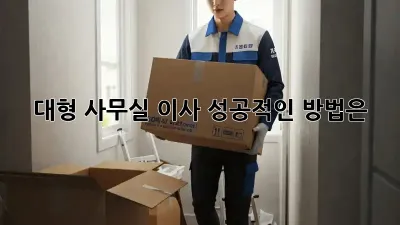 대형 사무실 이사, 성공적인 방법은?